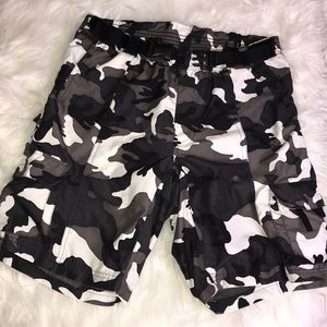 HOSS Tech Gear padded cycling shorts in camo